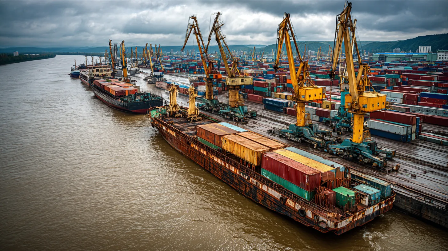 Trânsito Chinês chega ao rio Amur: novas perspectivas para o transporte fluvial