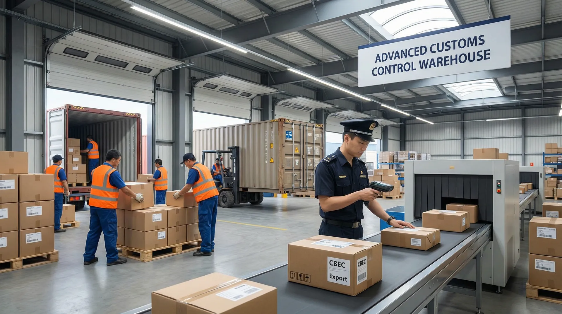 China constrói alfândega em armazém e acelera exportações de E-commerce
