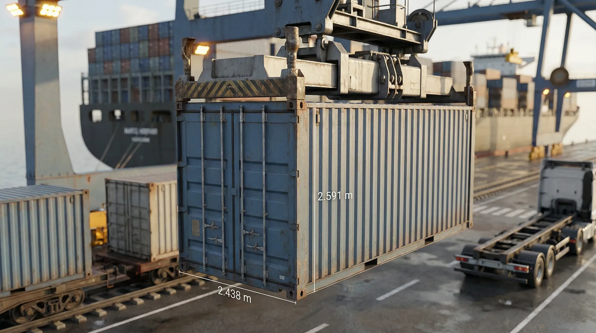 Por que Recipiente de 2,44×2,59 m: padrão "ajustado" para estradas, ferrovias e portos