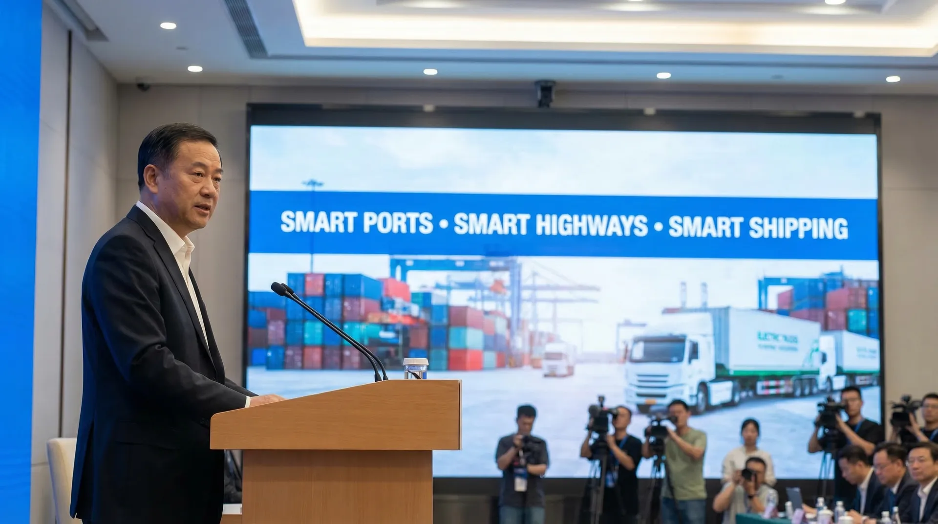 China acelera portos inteligentes e ia no transporte para o período 2026-2030
